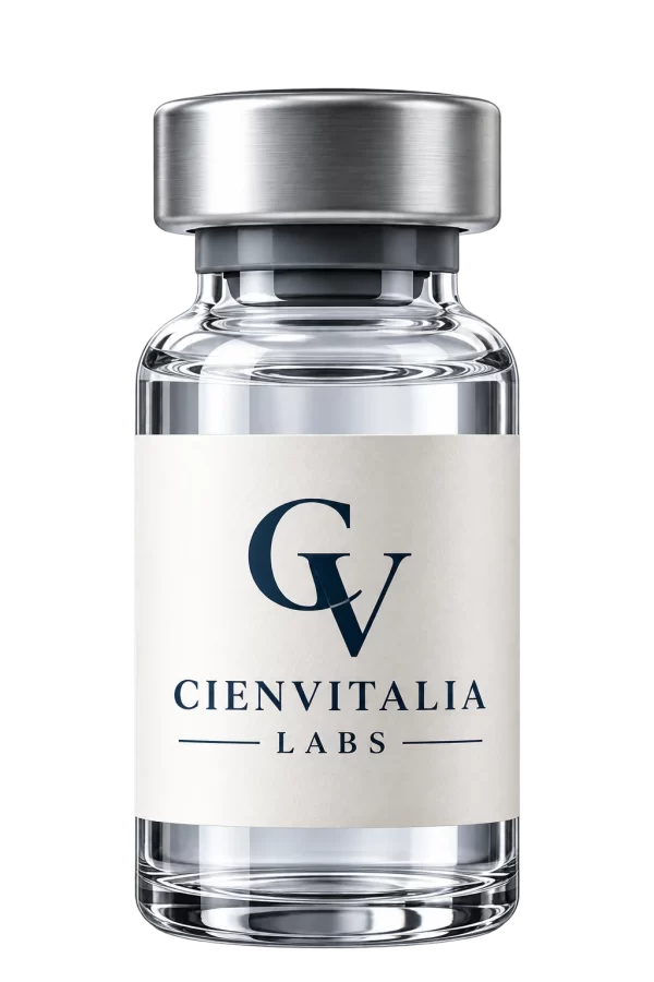 Cienvitalia Labs standard research vial, conceptual sample imagery.